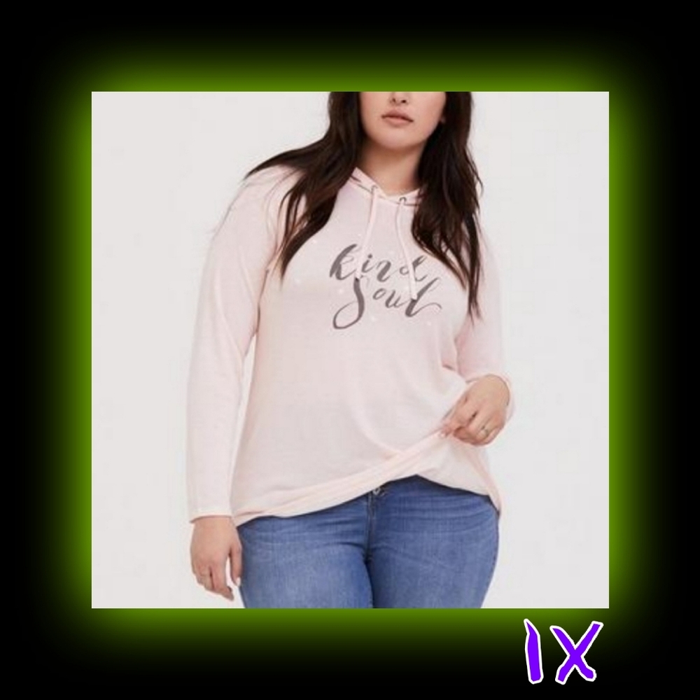 💚 Kind Soul Light Pink Hacci Hoodie